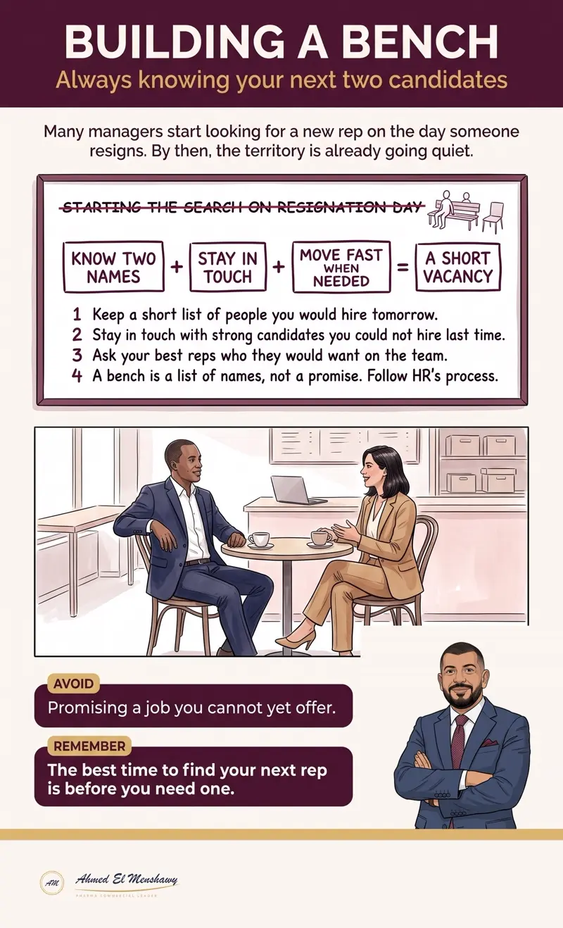 Building a bench: Always knowing your next two candidates