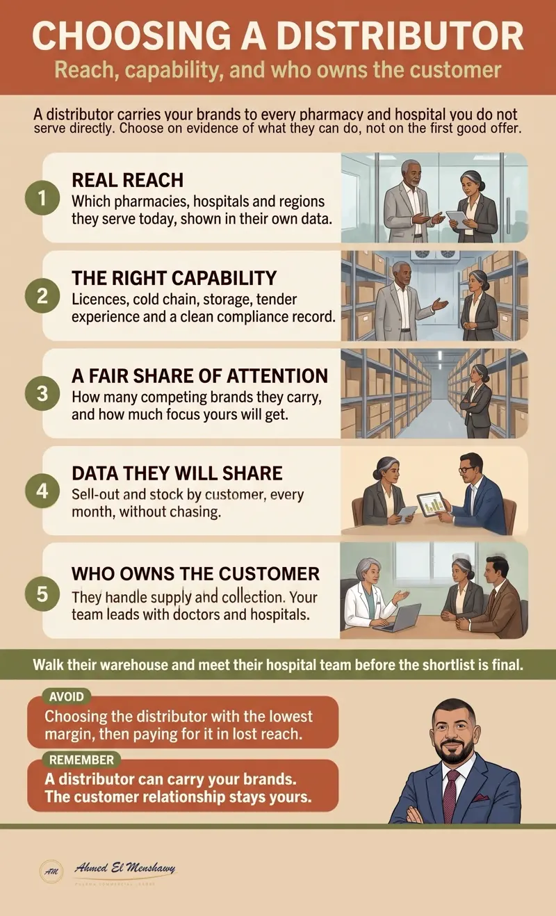Choosing a distributor: Reach, capability, and who owns the customer