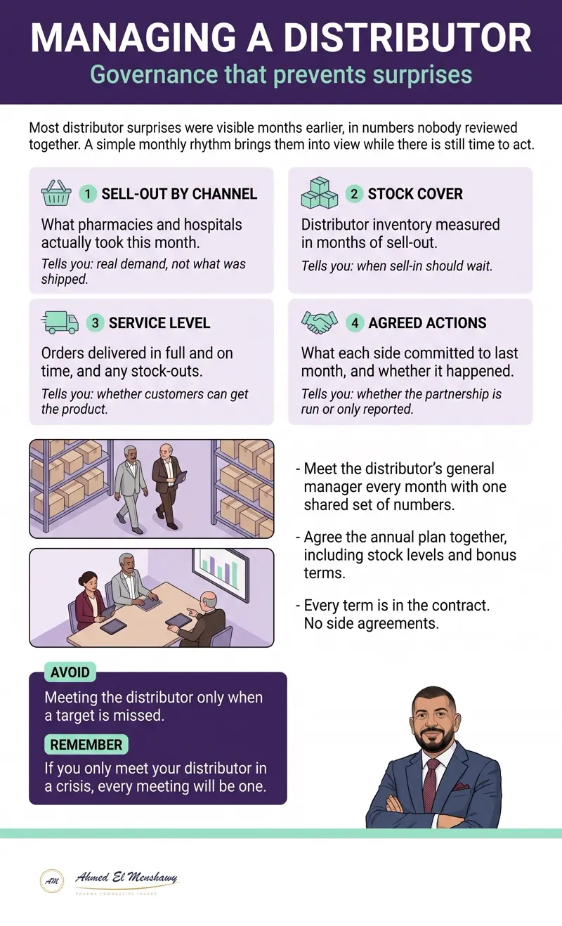Managing a distributor: Governance that prevents surprises