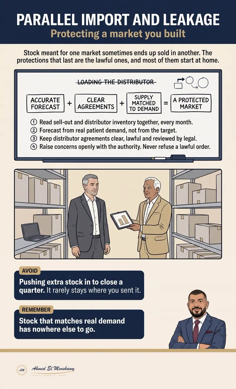 Parallel import and leakage: Protecting a market you built