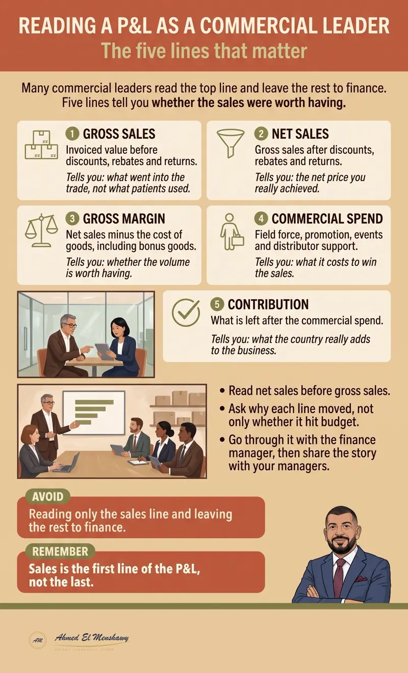 Reading a P&L as a commercial leader: The five lines that matter