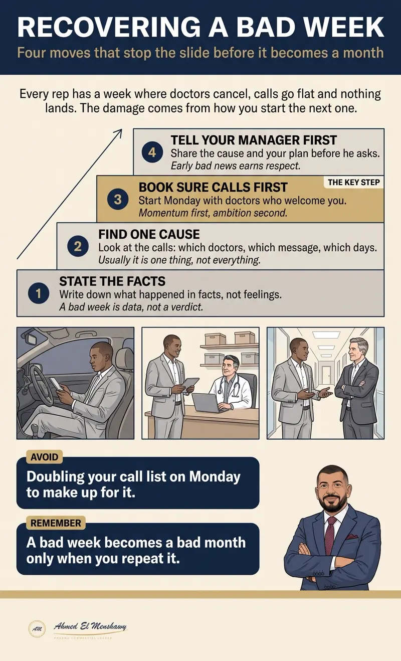 Recovering a bad week: Four moves that stop the slide before it becomes a month