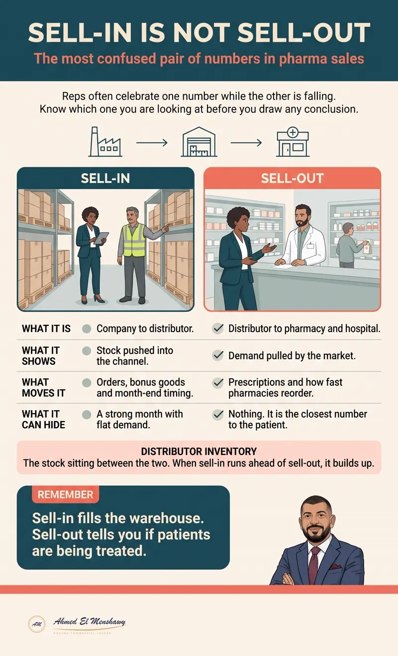 Sell-in is not sell-out: The most confused pair of numbers in pharma sales