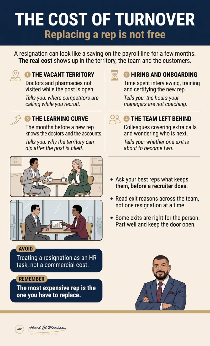 The cost of turnover: Replacing a rep is not free
