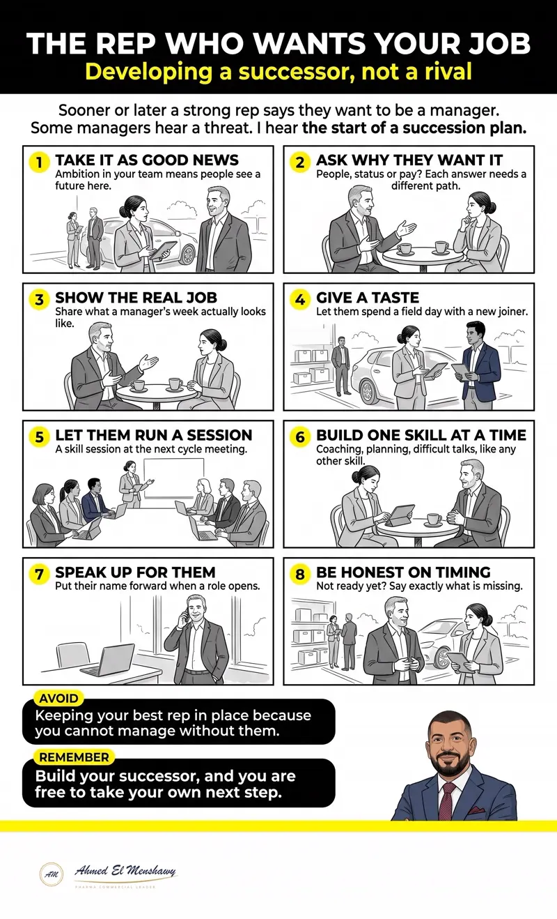 The rep who wants your job: Developing a successor, not a rival