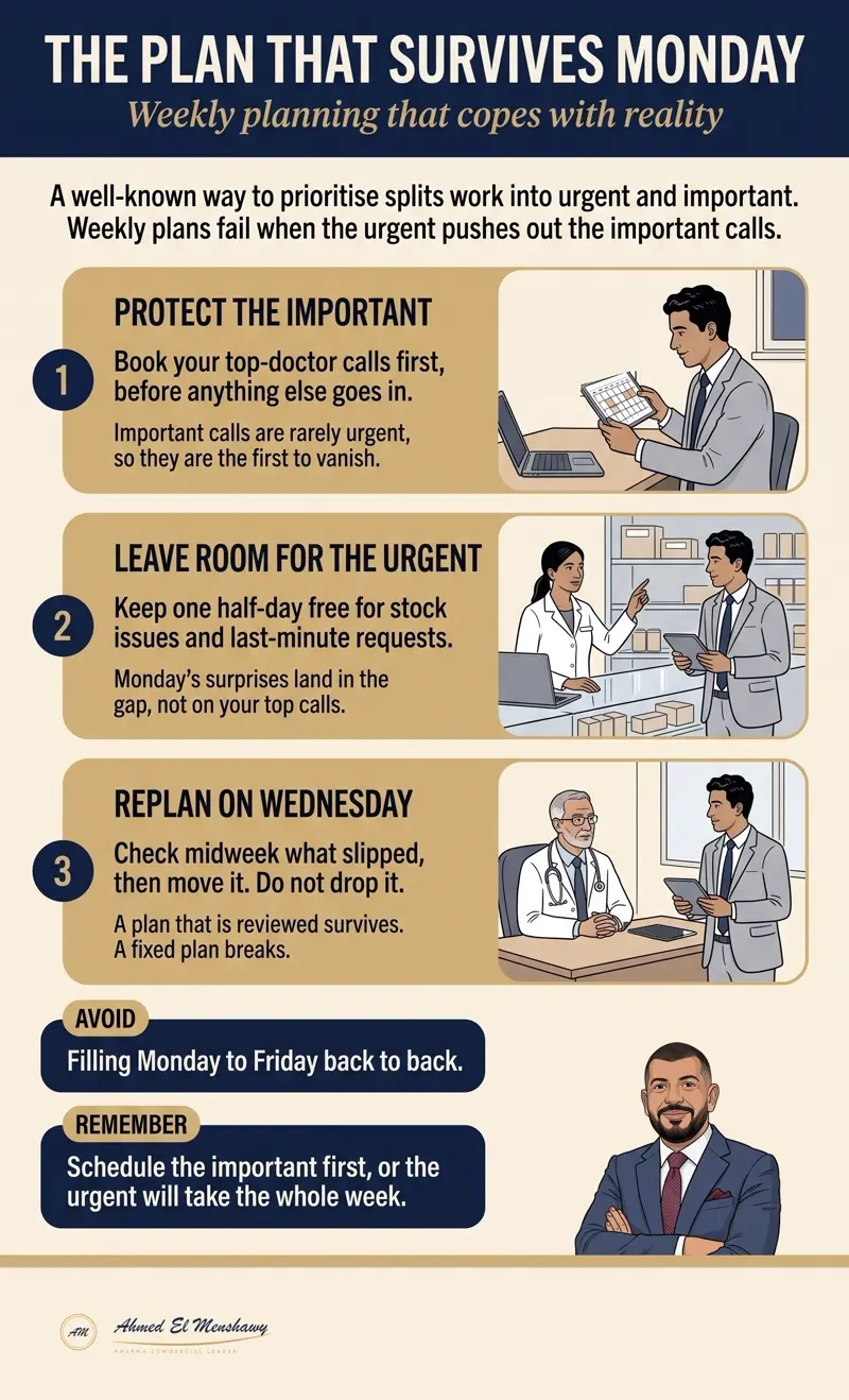 The weekly plan that survives Monday: Weekly planning that copes with reality