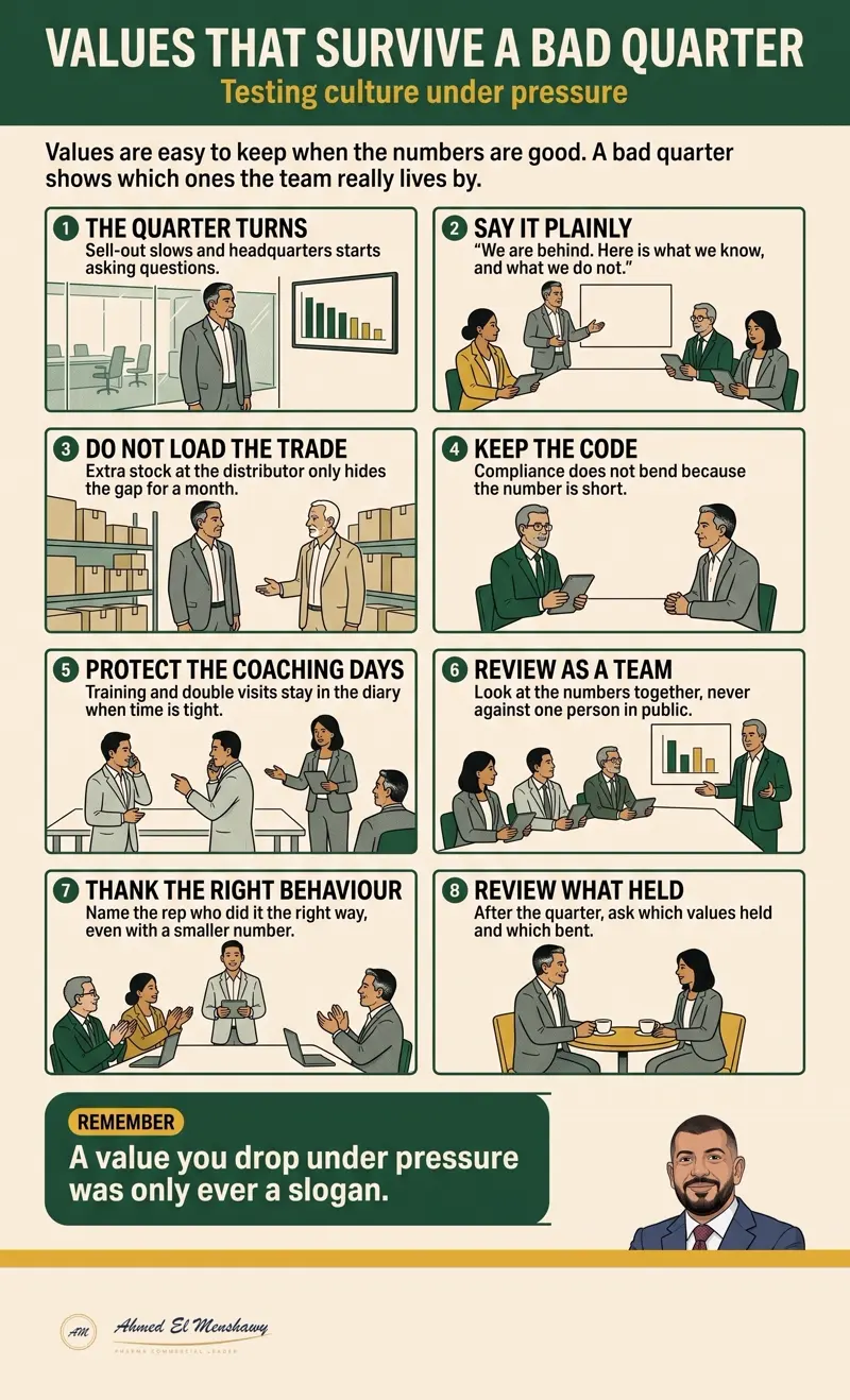 Values that survive a bad quarter: Testing culture under pressure