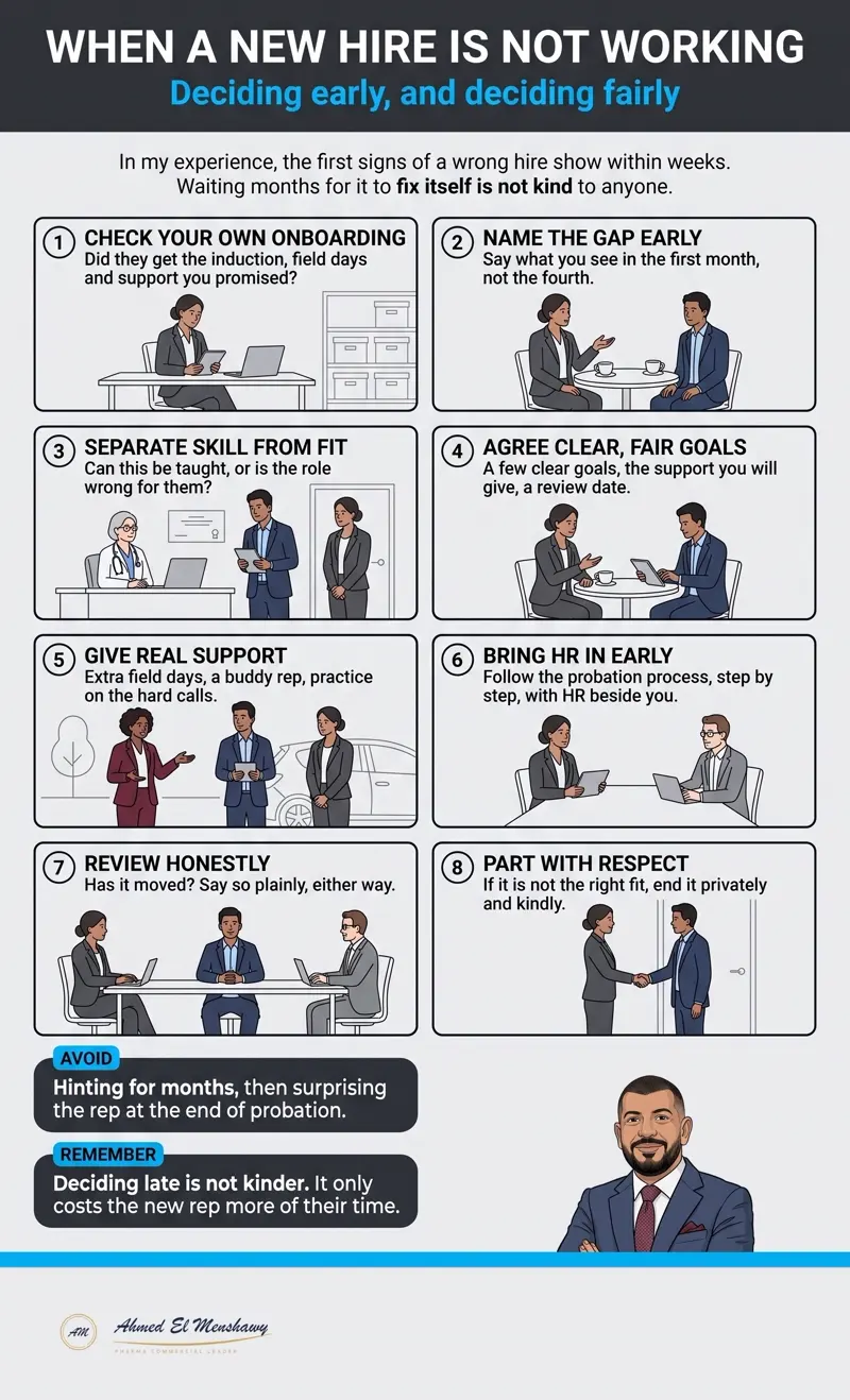 When a new hire is not working: Deciding early, and deciding fairly