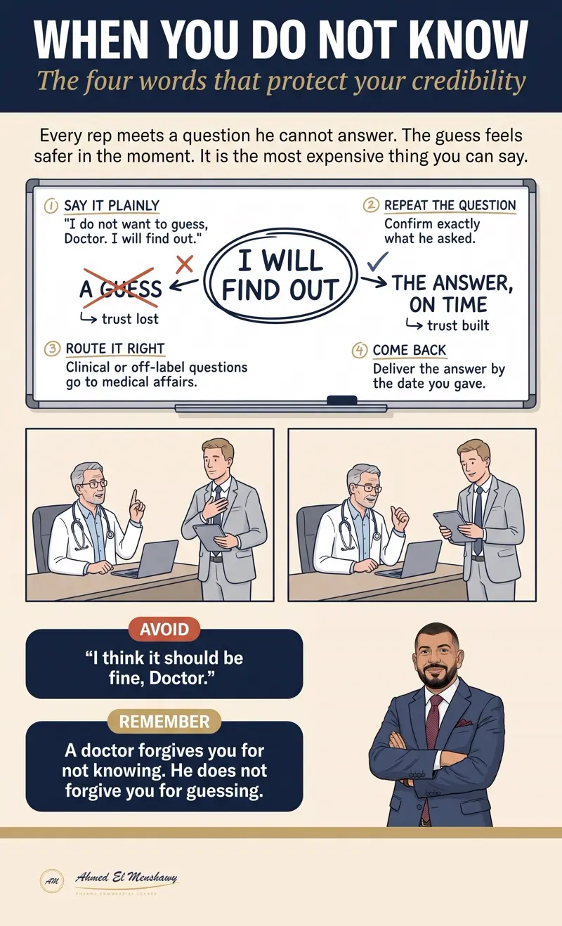 When you do not know the answer: The four words that protect your credibility