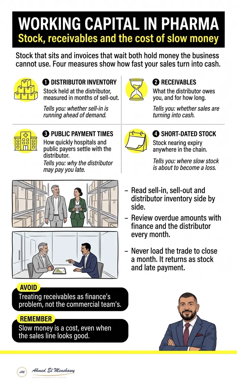 Working capital in pharma: Stock, receivables and the cost of slow money